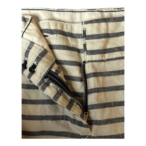 Tommy Hilfiger Linen Cotton Striped Shorts Women’s Size 4 Pockets Preppy - Picture 9 of 15